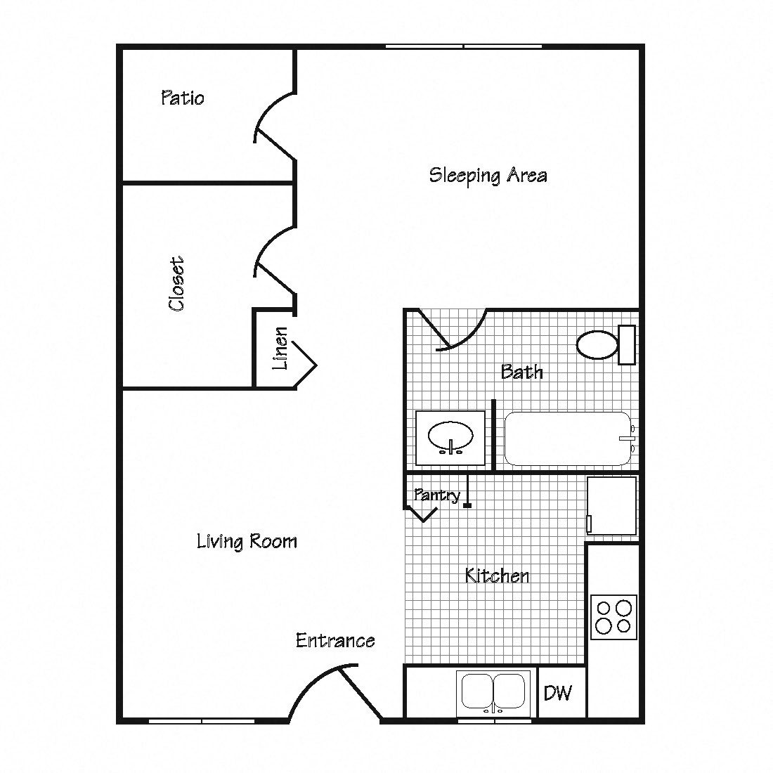 Brentwood Studio Floor Plan Studio Floor Plan